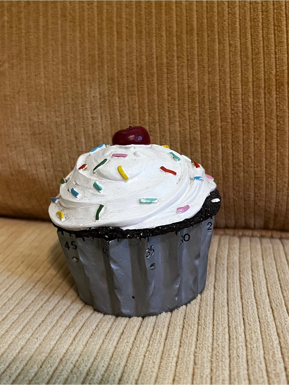 Vintage Boston Warehouse Cupcake Kitchen Timer RARE whimsical baking cake decor